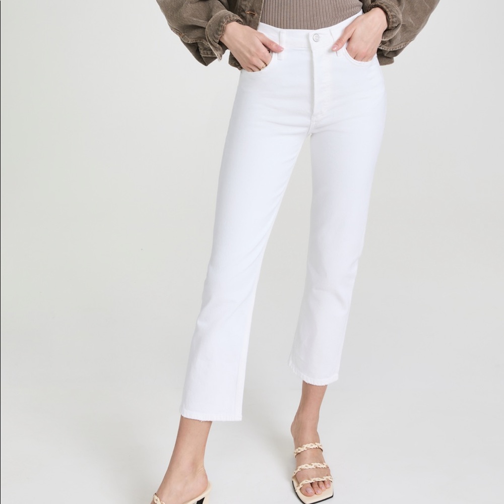 Agolde Riley Crop in Tissue